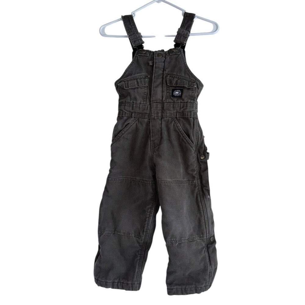 Polar King By Key Kids Duck Bib Overalls Size XS Brown  Outdoor Country Western